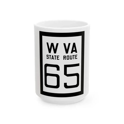 WV-65 1922 (Virginia) (Road Sign) White Coffee Mug 15oz - Go Mug Yourself