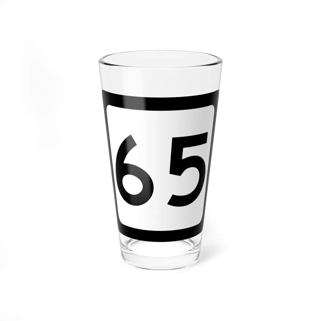WV-65 (Virginia) (Road Sign) Pint Glss 16oz 16oz - Go Mug Yourself