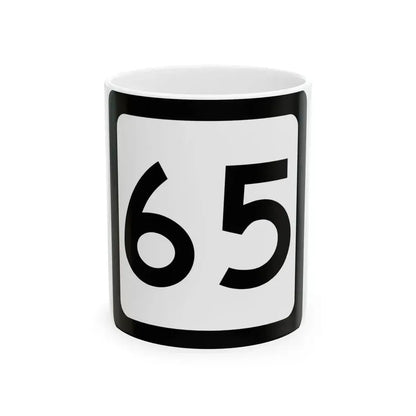WV-65 (Virginia) (Road Sign) White Coffee Mug 11oz - Go Mug Yourself