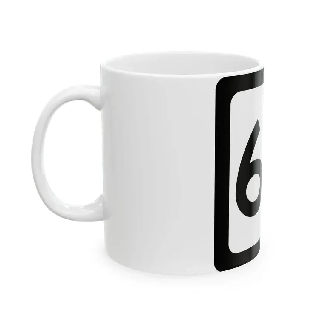 WV-65 (Virginia) (Road Sign) White Coffee Mug - Go Mug Yourself