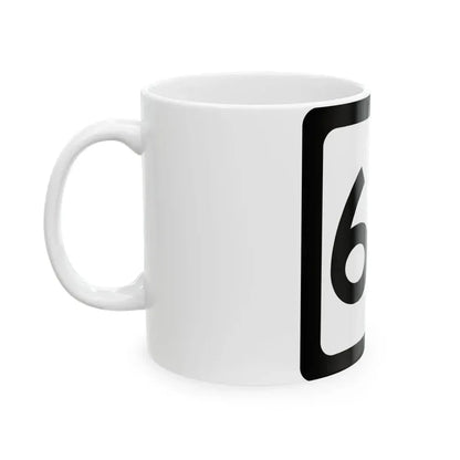 WV-65 (Virginia) (Road Sign) White Coffee Mug - Go Mug Yourself