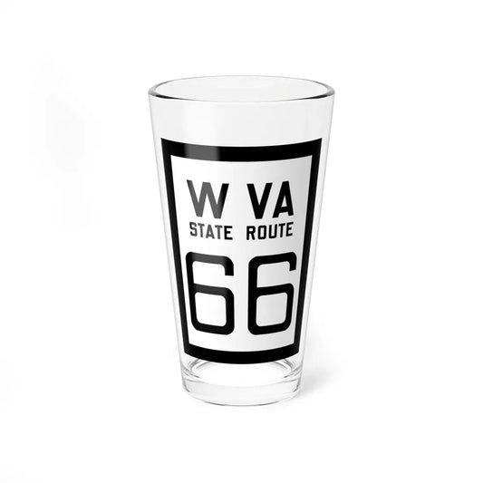 WV-66 1922 (Virginia) (Road Sign) Pint Glass 16oz 16oz - Go Mug Yourself