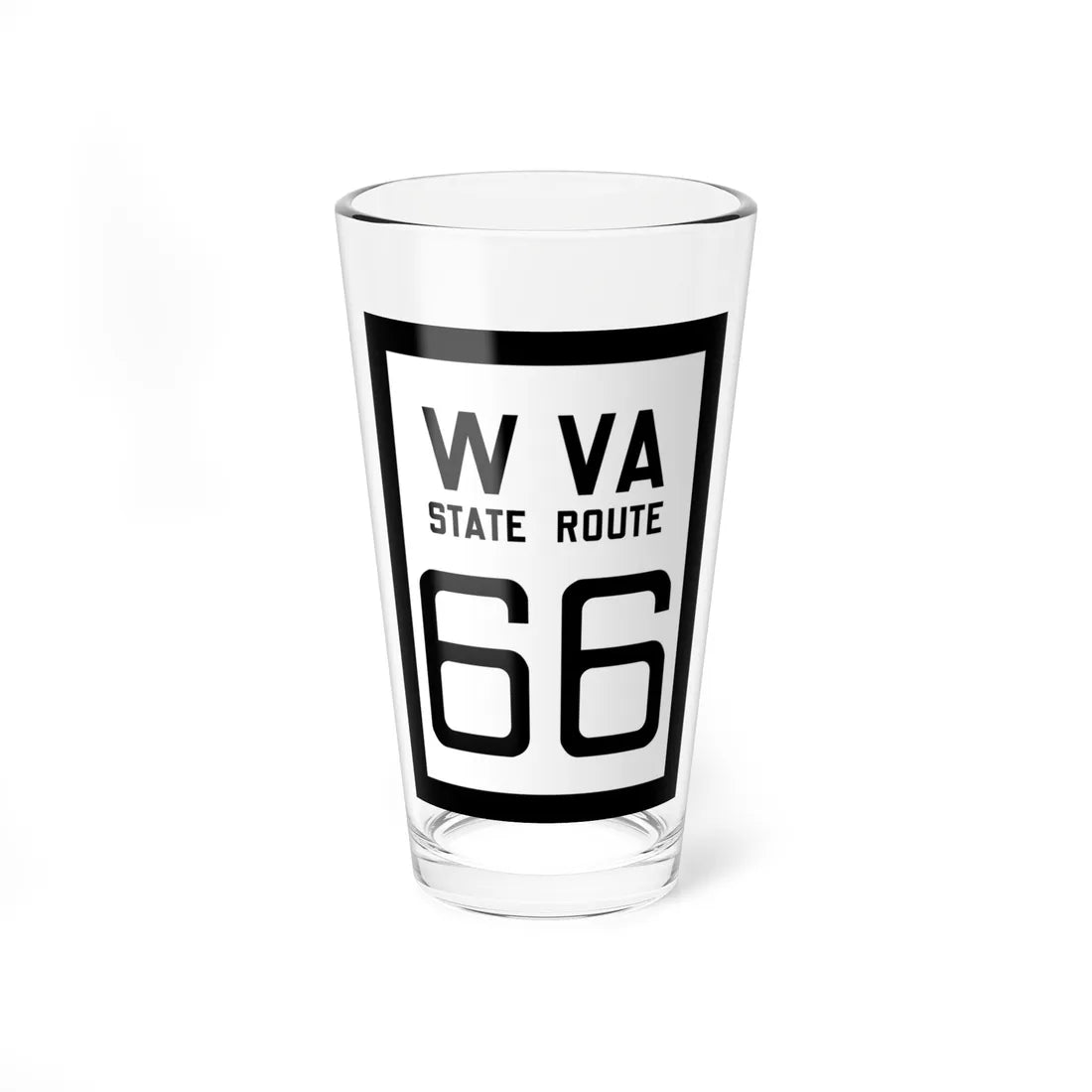WV-66 1922 (Virginia) (Road Sign) Pint Glss 16oz 16oz - Go Mug Yourself