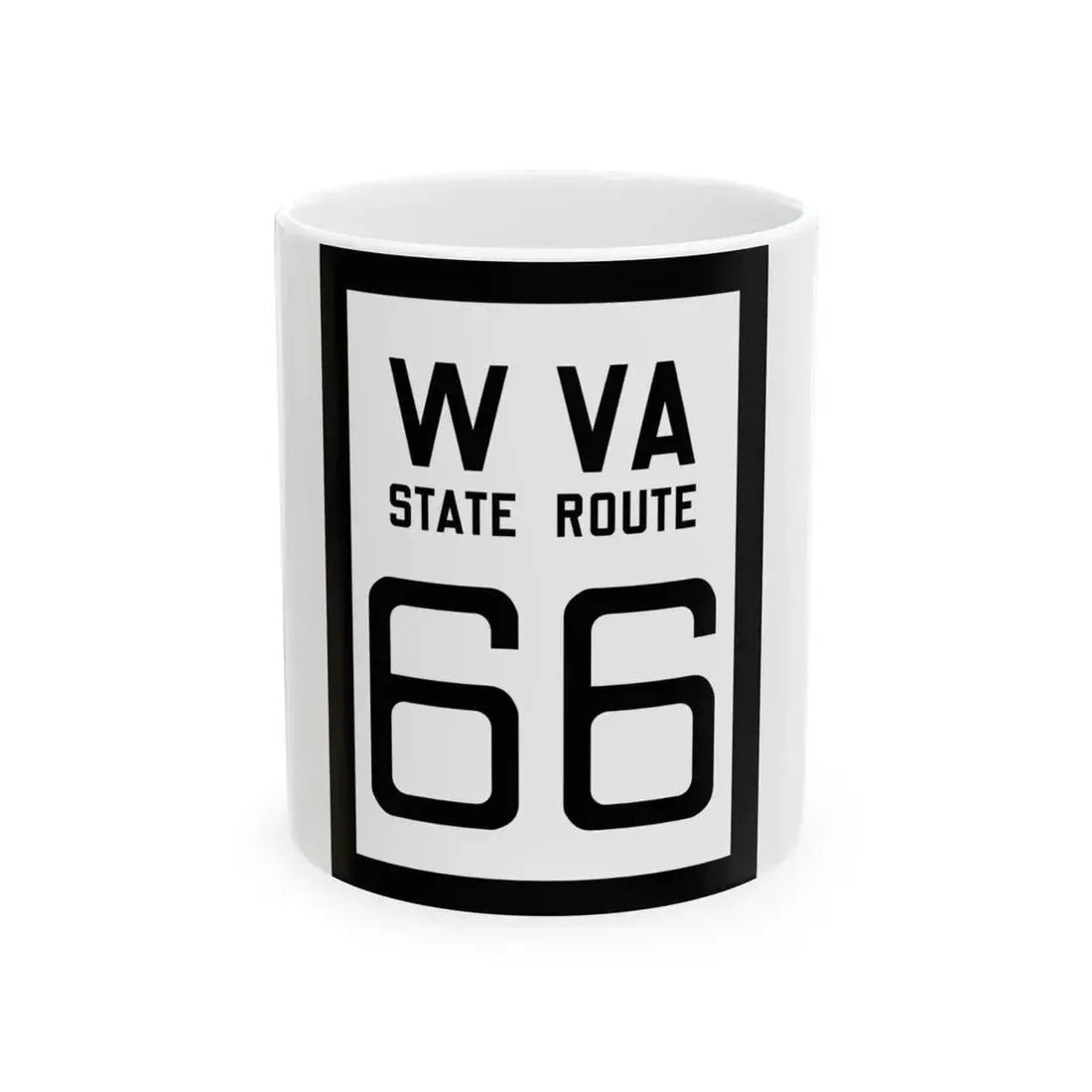 WV-66 1922 (Virginia) (Road Sign) White Coffee Mug 11oz - Go Mug Yourself