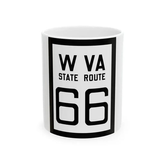 WV-66 1922 (Virginia) (Road Sign) White Coffee Mug 11oz - Go Mug Yourself
