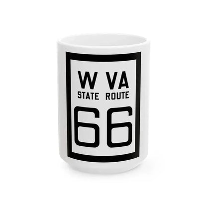 WV-66 1922 (Virginia) (Road Sign) White Coffee Mug 15oz - Go Mug Yourself