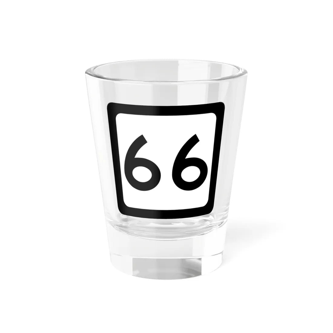 WV-66 (Virginia) (Road Sign) Shot Glass 1.5oz 1.5oz - Go Mug Yourself