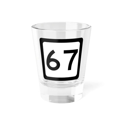 WV-67 (Virginia) (Road Sign) Shot Glass 1.5oz 1.5oz - Go Mug Yourself