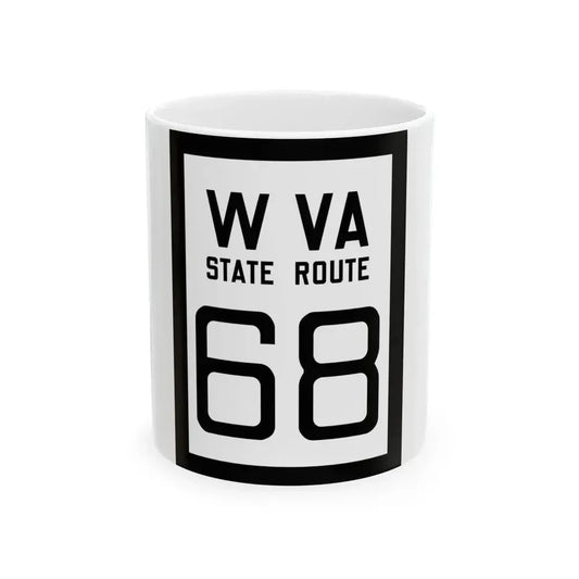 WV-68 1922 (Virginia) (Road Sign) White Coffee Mug 11oz - Go Mug Yourself