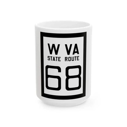 WV-68 1922 (Virginia) (Road Sign) White Coffee Mug 15oz - Go Mug Yourself