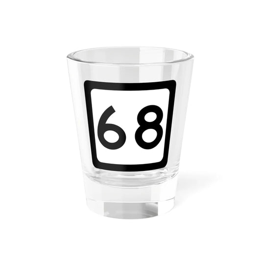 WV-68 (Virginia) (Road Sign) Shot Glass 1.5oz 1.5oz - Go Mug Yourself