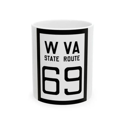 WV-69 1922 (Virginia) (Road Sign) White Coffee Mug 11oz - Go Mug Yourself