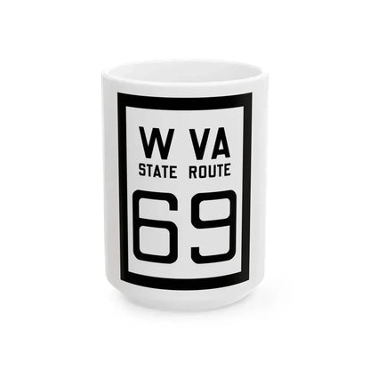 WV-69 1922 (Virginia) (Road Sign) White Coffee Mug 15oz - Go Mug Yourself