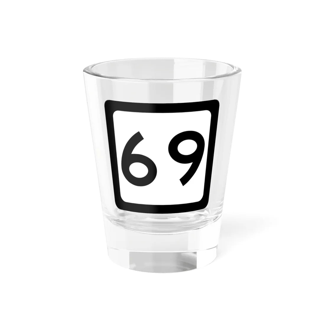 WV-69 (Virginia) (Road Sign) Shot Glass 1.5oz 1.5oz - Go Mug Yourself