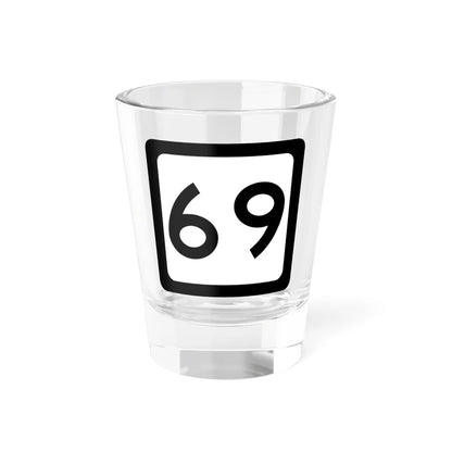WV-69 (Virginia) (Road Sign) Shot Glass 1.5oz 1.5oz - Go Mug Yourself