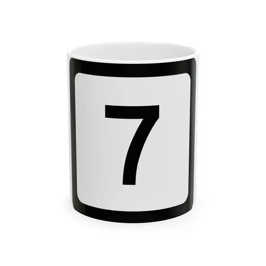 WV-7 (Virginia) (Road Sign) White Coffee Mug 11oz - Go Mug Yourself