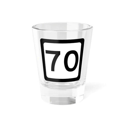 WV-70 (Virginia) (Road Sign) Shot Glass 1.5oz 1.5oz - Go Mug Yourself