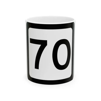 WV-70 (Virginia) (Road Sign) White Coffee Mug 11oz - Go Mug Yourself