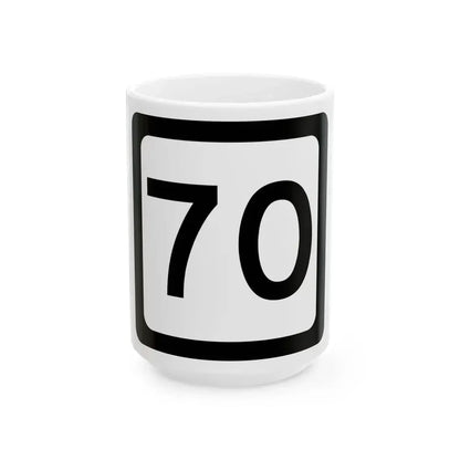 WV-70 (Virginia) (Road Sign) White Coffee Mug 15oz - Go Mug Yourself