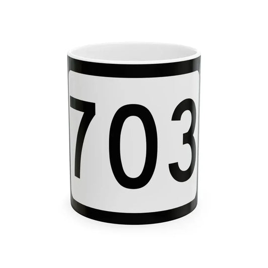 WV-703 (Virginia) (Road Sign) White Coffee Mug 11oz - Go Mug Yourself
