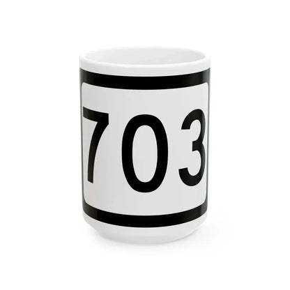 WV-703 (Virginia) (Road Sign) White Coffee Mug 15oz - Go Mug Yourself