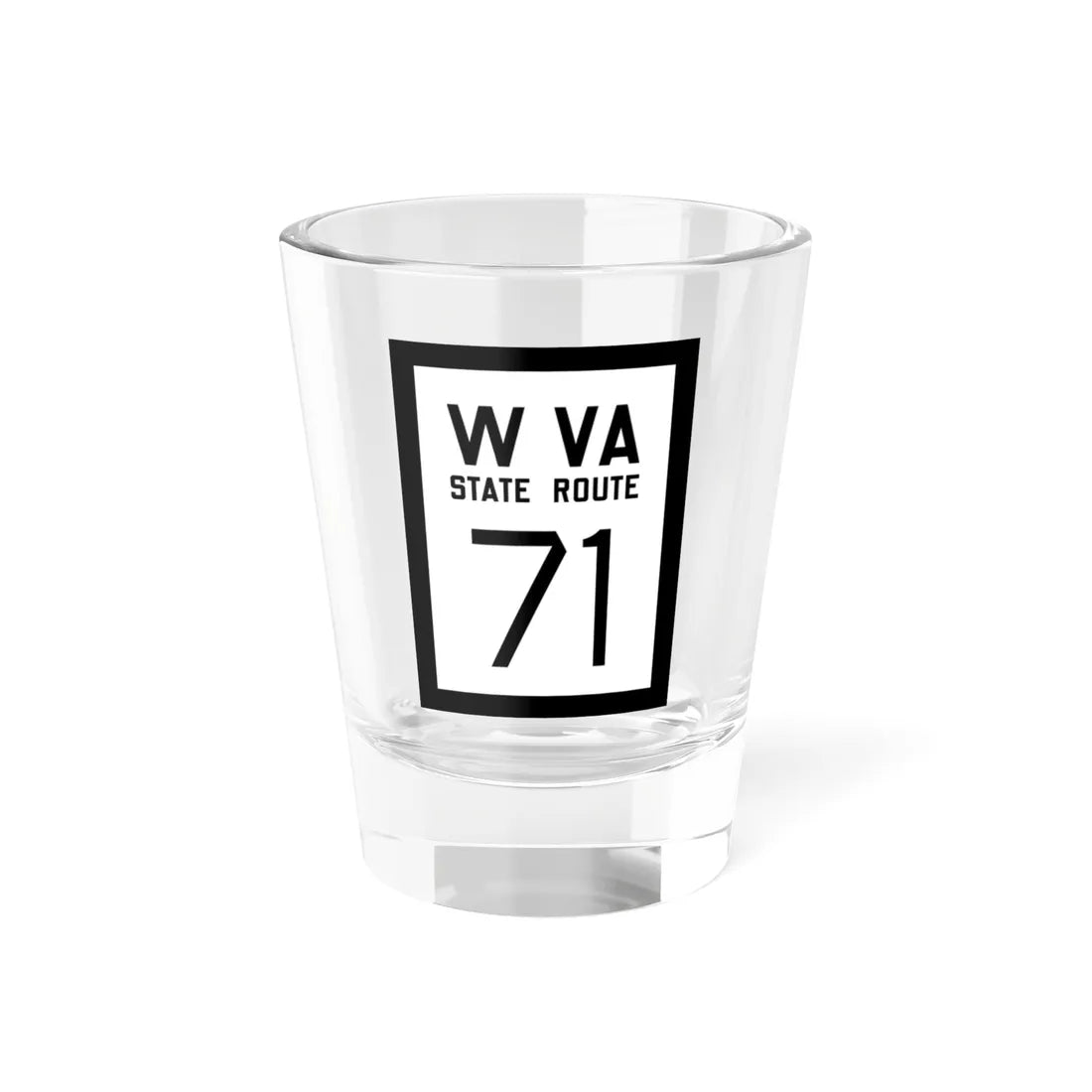 WV-71 1922 (Virginia) (Road Sign) Shot Glass 1.5oz 1.5oz - Go Mug Yourself