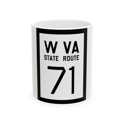WV-71 1922 (Virginia) (Road Sign) White Coffee Mug 11oz - Go Mug Yourself