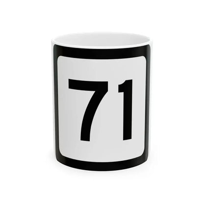 WV-71 (Virginia) (Road Sign) White Coffee Mug 11oz - Go Mug Yourself