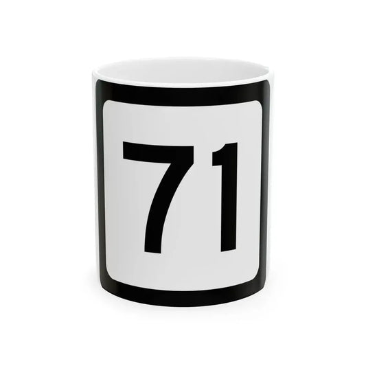 WV-71 (Virginia) (Road Sign) White Coffee Mug 11oz - Go Mug Yourself