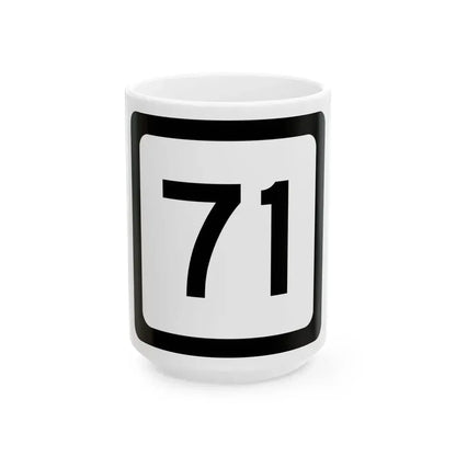 WV-71 (Virginia) (Road Sign) White Coffee Mug 15oz - Go Mug Yourself