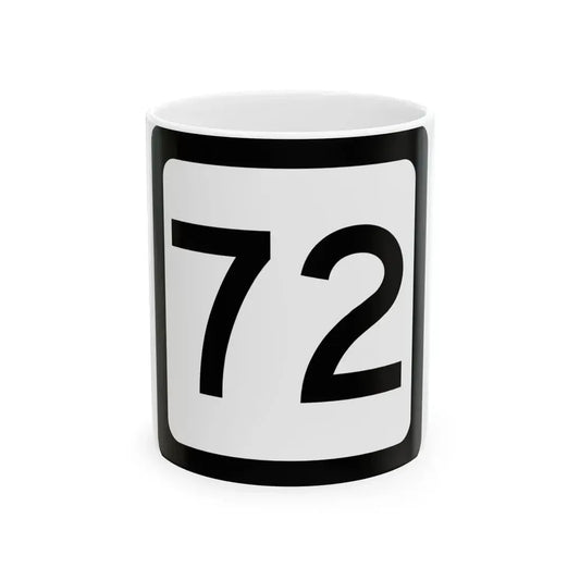 WV-72 (Virginia) (Road Sign) White Coffee Mug 11oz - Go Mug Yourself