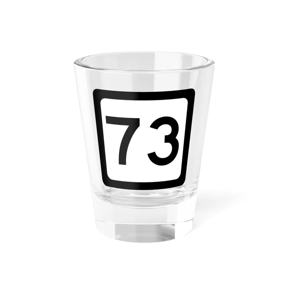 WV-73 (Virginia) (Road Sign) Shot Glass 1.5oz 1.5oz - Go Mug Yourself