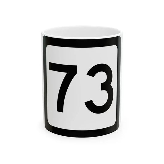 WV-73 (Virginia) (Road Sign) White Coffee Mug 11oz - Go Mug Yourself