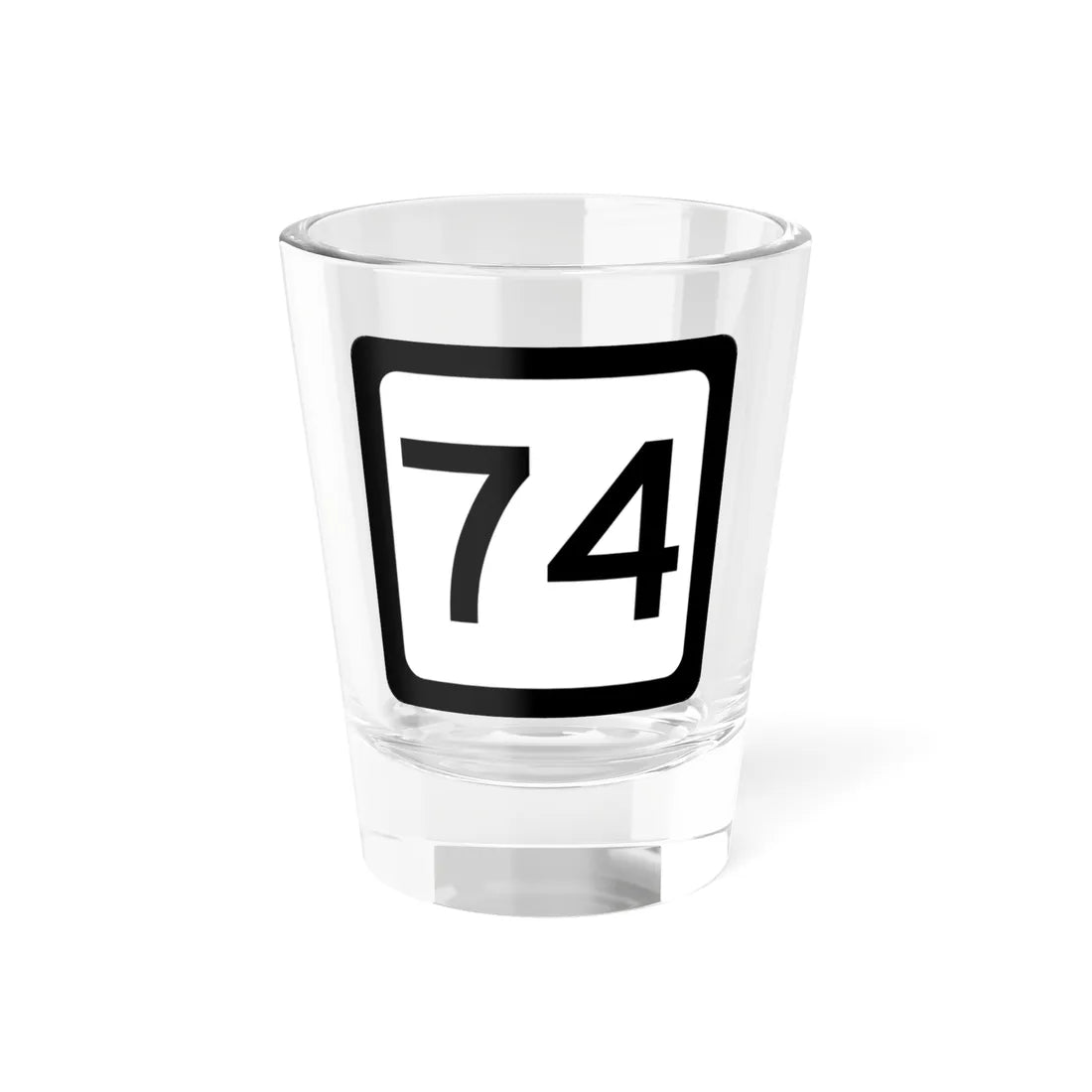 WV-74 (Virginia) (Road Sign) Shot Glass 1.5oz 1.5oz - Go Mug Yourself