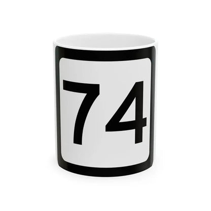 WV-74 (Virginia) (Road Sign) White Coffee Mug 11oz - Go Mug Yourself