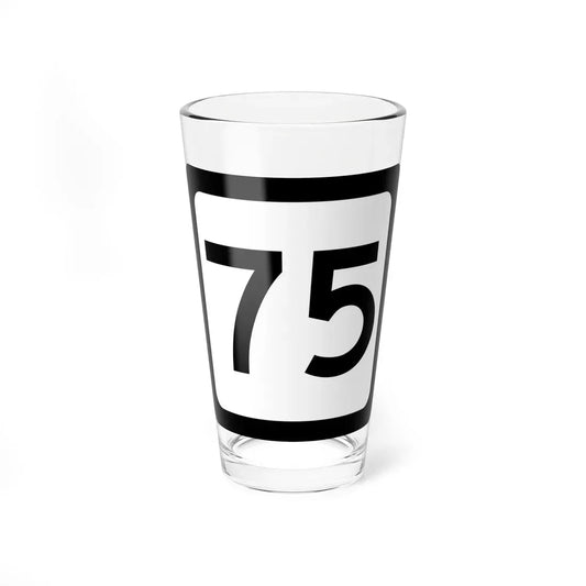 WV-75 (Virginia) (Road Sign) Pint Glass 16oz 16oz - Go Mug Yourself