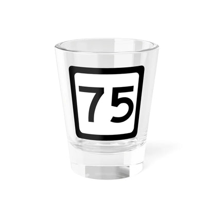 WV-75 (Virginia) (Road Sign) Shot Glass 1.5oz 1.5oz - Go Mug Yourself