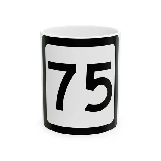 WV-75 (Virginia) (Road Sign) White Coffee Mug 11oz - Go Mug Yourself