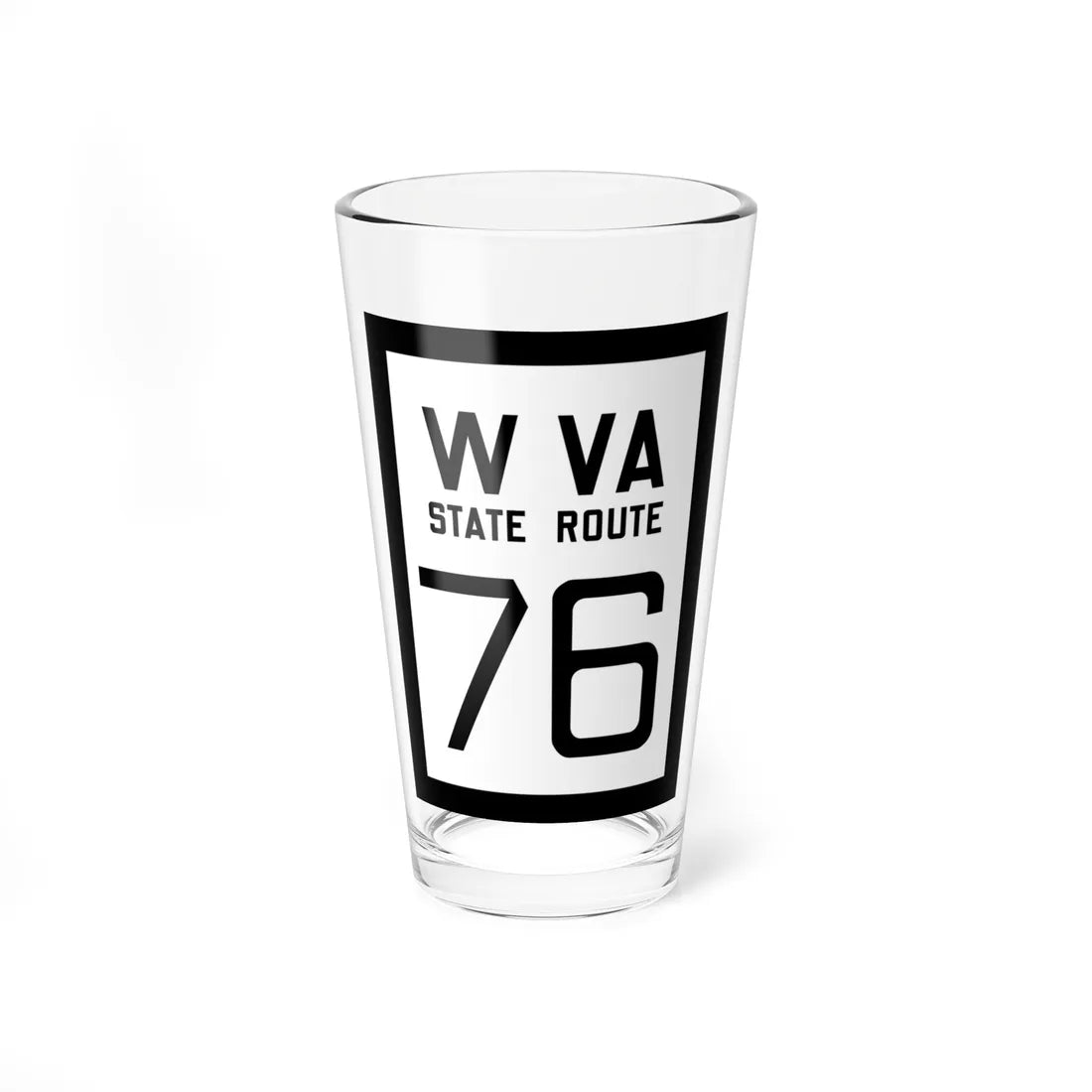 WV-76 1922 (Virginia) (Road Sign) Pint Glss 16oz 16oz - Go Mug Yourself