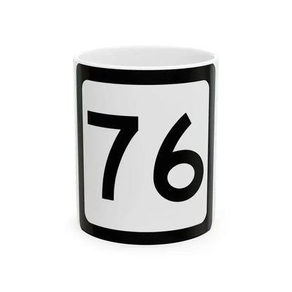 WV-76 (Virginia) (Road Sign) White Coffee Mug 11oz - Go Mug Yourself
