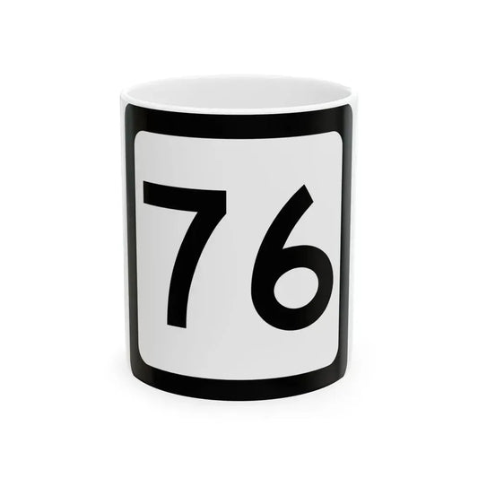 WV-76 (Virginia) (Road Sign) White Coffee Mug 11oz - Go Mug Yourself