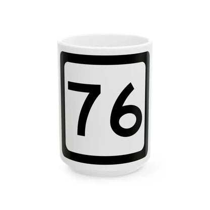 WV-76 (Virginia) (Road Sign) White Coffee Mug 15oz - Go Mug Yourself