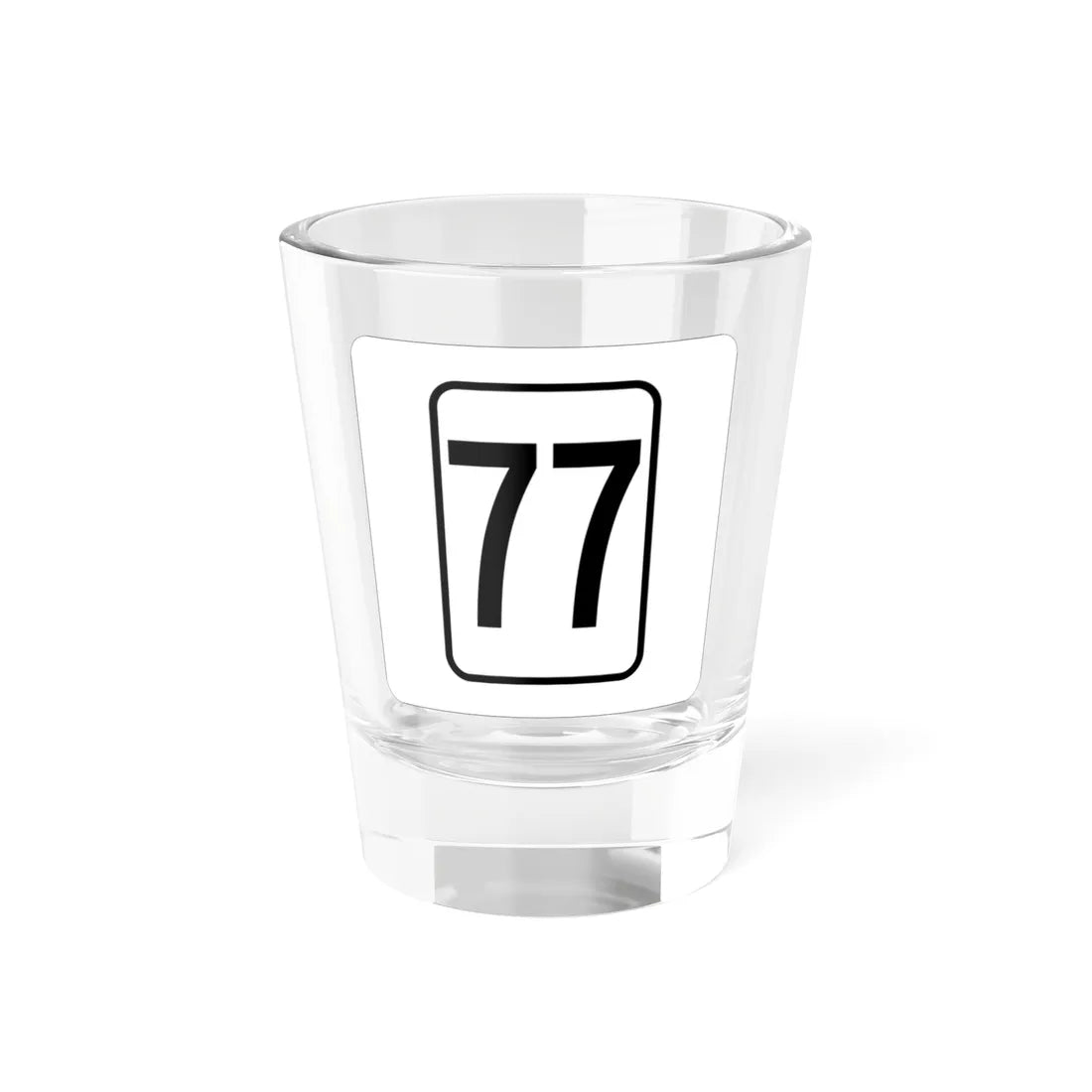 WV-77 1948 (Virginia) (Road Sign) Shot Glass 1.5oz 1.5oz - Go Mug Yourself