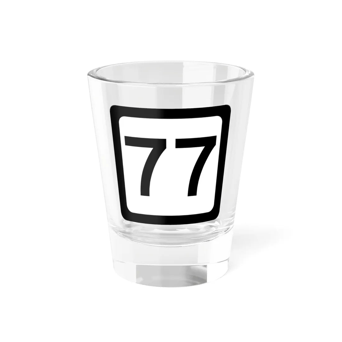 WV-77 (Virginia) (Road Sign) Shot Glass 1.5oz 1.5oz - Go Mug Yourself