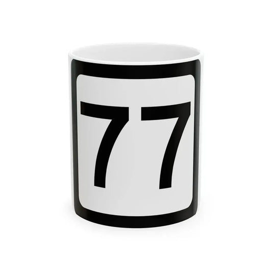 WV-77 (Virginia) (Road Sign) White Coffee Mug 11oz - Go Mug Yourself