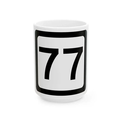 WV-77 (Virginia) (Road Sign) White Coffee Mug 15oz - Go Mug Yourself