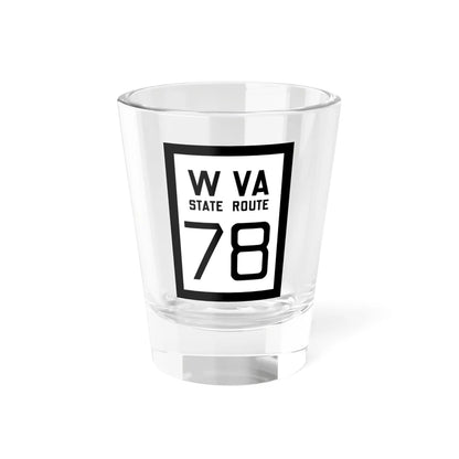 WV-78 1922 (Virginia) (Road Sign) Shot Glass 1.5oz 1.5oz - Go Mug Yourself