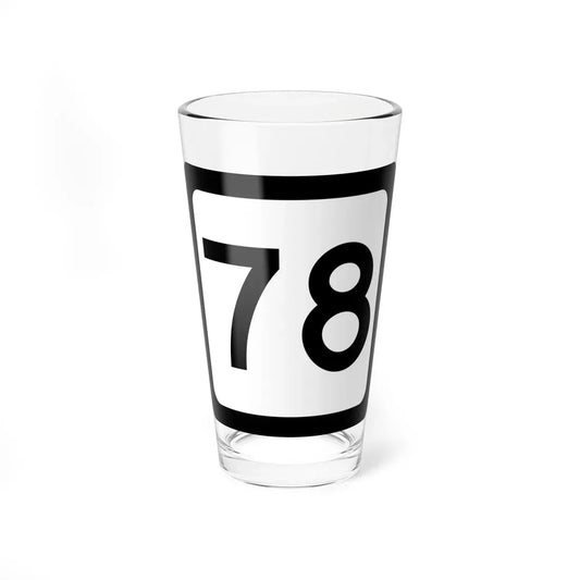 WV-78 (Virginia) (Road Sign) Pint Glass 16oz 16oz - Go Mug Yourself