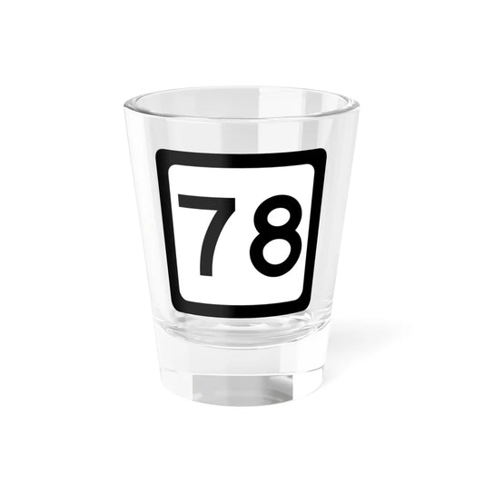 WV-78 (Virginia) (Road Sign) Shot Glass 1.5oz 1.5oz - Go Mug Yourself