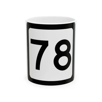 WV-78 (Virginia) (Road Sign) White Coffee Mug 11oz - Go Mug Yourself
